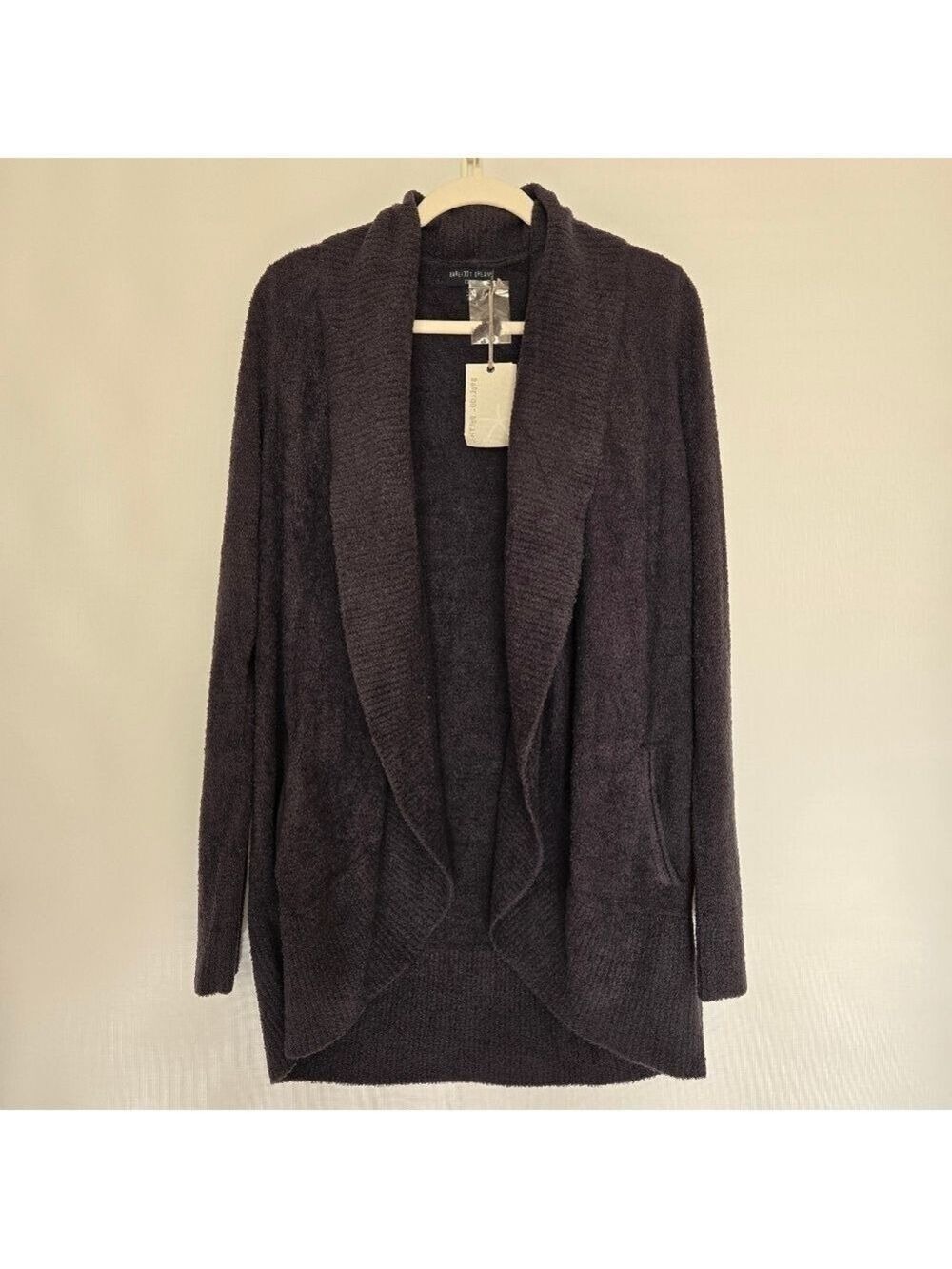 BAREFOOT DREAMS SWEATER CADIGAN WOMENS COZY-CHIC LITE KNIT INDIGO BLUE L/XL - Picture 3 of 10